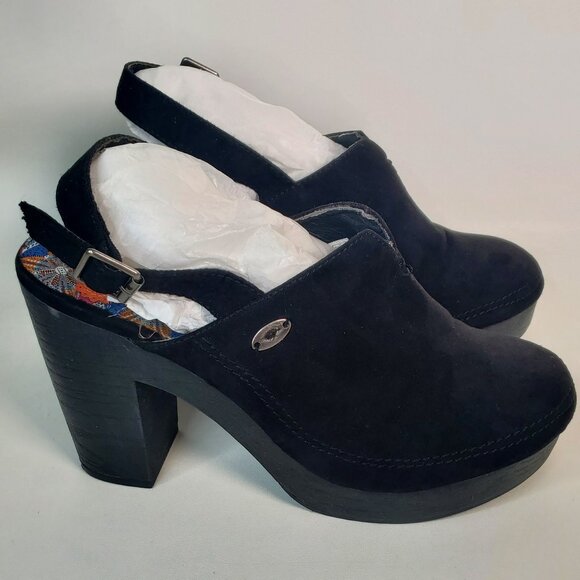 ROCKET DOG Black Suede Clogg/Platform size 8.5 - Picture 3 of 14